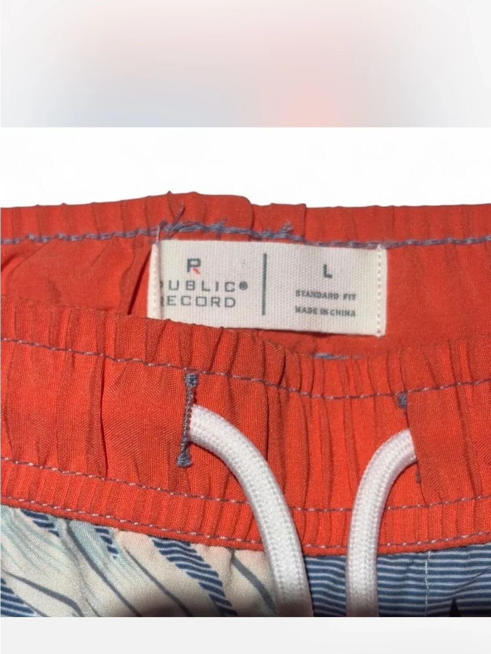 PUBLIC RECORDS SWIM TRUNKS LARGE MENS